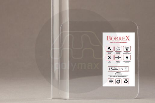 Купить Монолитный поликарбонат 1мм Borrex в .
