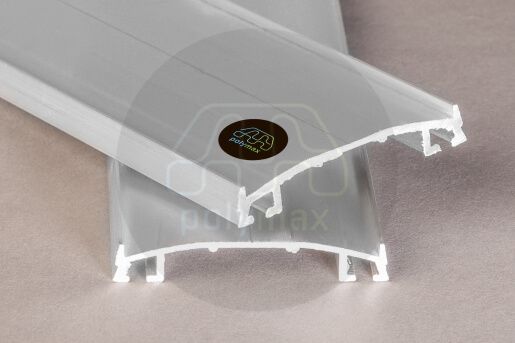 Купить Алюминиевый профиль для поликарбоната (верхний) в .