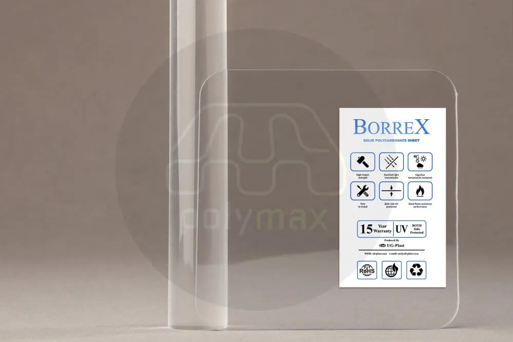 Купить Монолитный поликарбонат 2мм borrex (оптимальный) в .